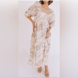 Elegant Cream Maxi Dress One Loved Babe